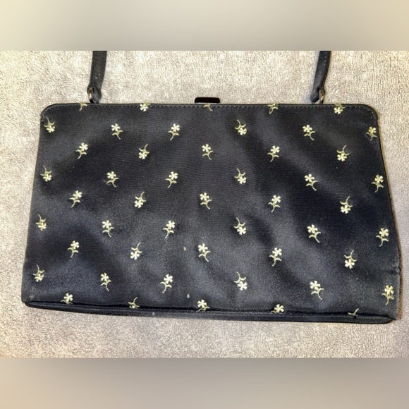 Vintage Esprit clasp embroidered shoulder handbag - Picture 2 of 6